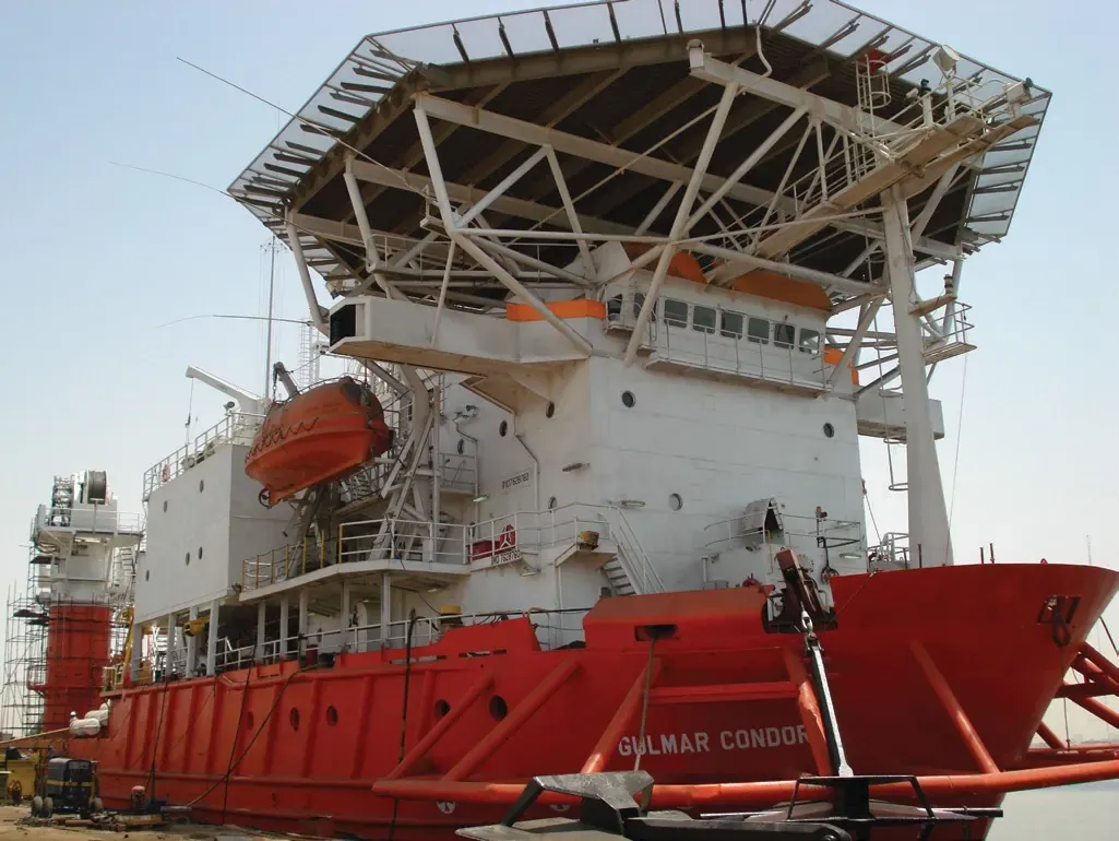 Offshore diving and support vessel: reported capacity available through partners