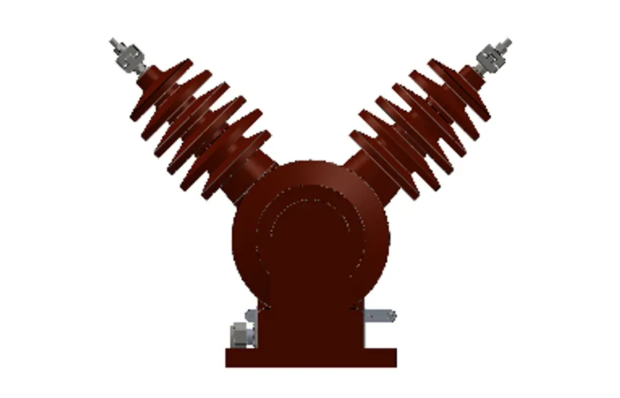 Technical render of the VTOP dry-type transformer from the VOLTA line